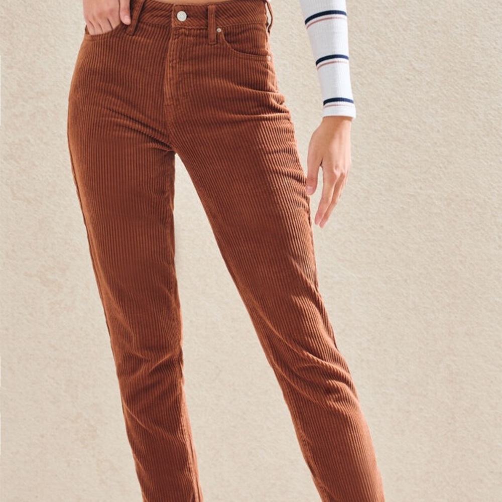 PacSun toffee colored corduroy mom jeans